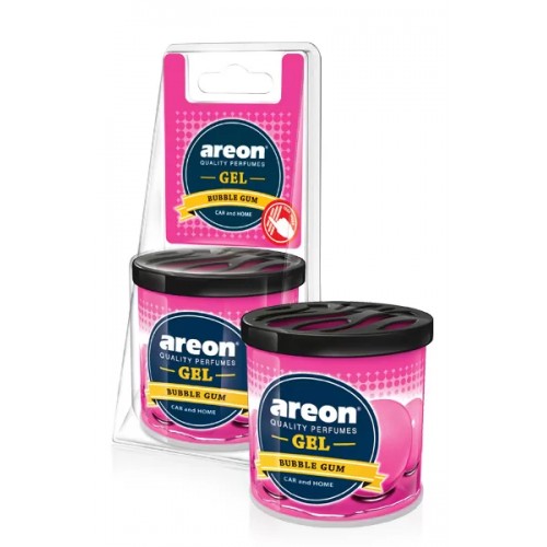 Odorizant auto gel can Areon - Bubble Gum, 80 g