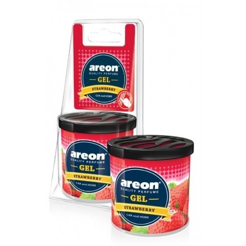 Odorizant auto gel can Areon - Strawberry, 80 g