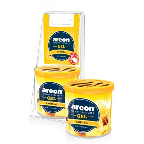 Odorizant auto gel can Areon - Vanilla, 80 g