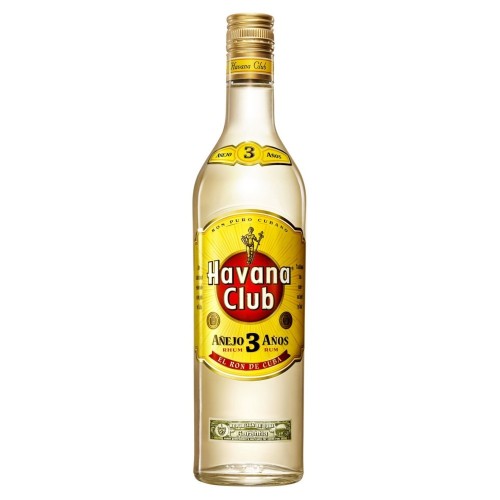 Havana Club, Anejo Blanco 3 Ani Rom, 1000 ml, Alcool 40%