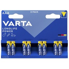 Varta, baterii alcalina LongLife Power AAA - set 8 buc