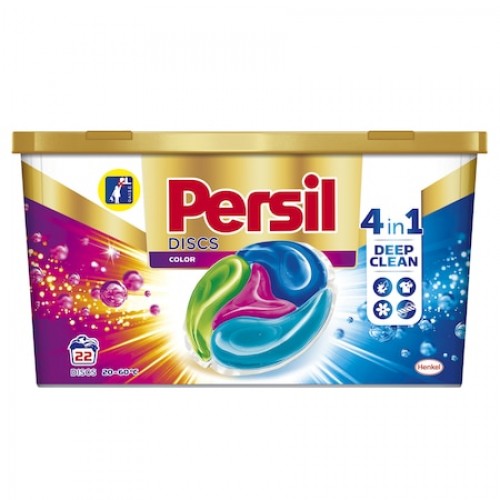 Detergent Capsule Persil, 22 Spalari, Discs Color, Formula 4 in 1 Deep Clean