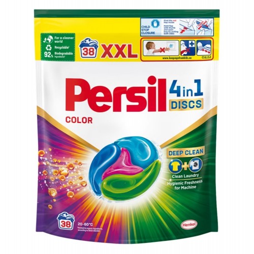 Detergent Capsule Persil, 38 Spalari, Discs Color, formula 4 in 1 Deep Clean