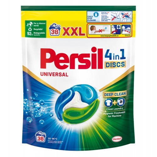 Detergent Capsule Persil, 38 Spalari, Discs Universal, formula 4 in 1 Deep Clean