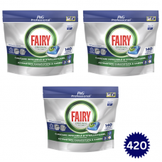 Detergent capsule Fairy - Pachet Professional Original 420 buc, pentru masina de spalat vase (3 x 140 buc)