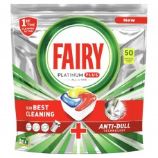 Detergent capsule Fairy Platinum Plus, 50 buc, pentru masina de spalat vase