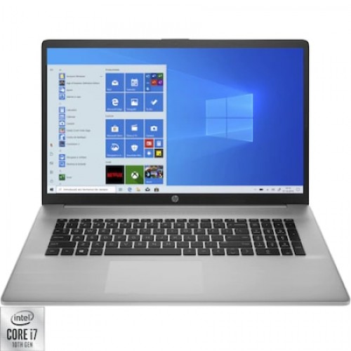 Laptop HP ProBook 470 G8, Procesor Intel Core i5 -1135G7, 17.3", Full HD, 8GB, 512GB SSD, Placa Video NVIDIA MX450 2GB, Windows 10 Pro, Silver