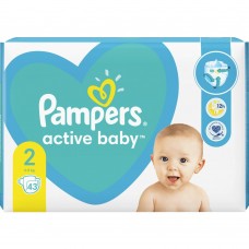 Pampers Active Baby, Clasa 2, 43 bucati - scutece pentru bebelusi, marimea nr. 2, pentru 4-8 kg
