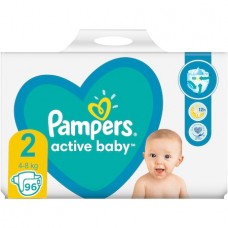 Pampers Active Baby, Clasa 2, 96 bucati - scutece pentru bebelusi, marimea nr. 2, pentru 4-8 kg
