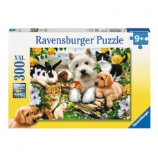 Puzzle Ravensburger - Animale prietenoase, 300 piese
