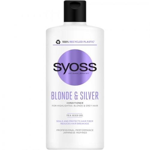 Balsam Syoss, Blonde & Silver, pentru par blond si argintiu, 440 ml