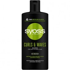 Sampon Syoss, Curls & Waves, pentru par ondulat, 440 ml